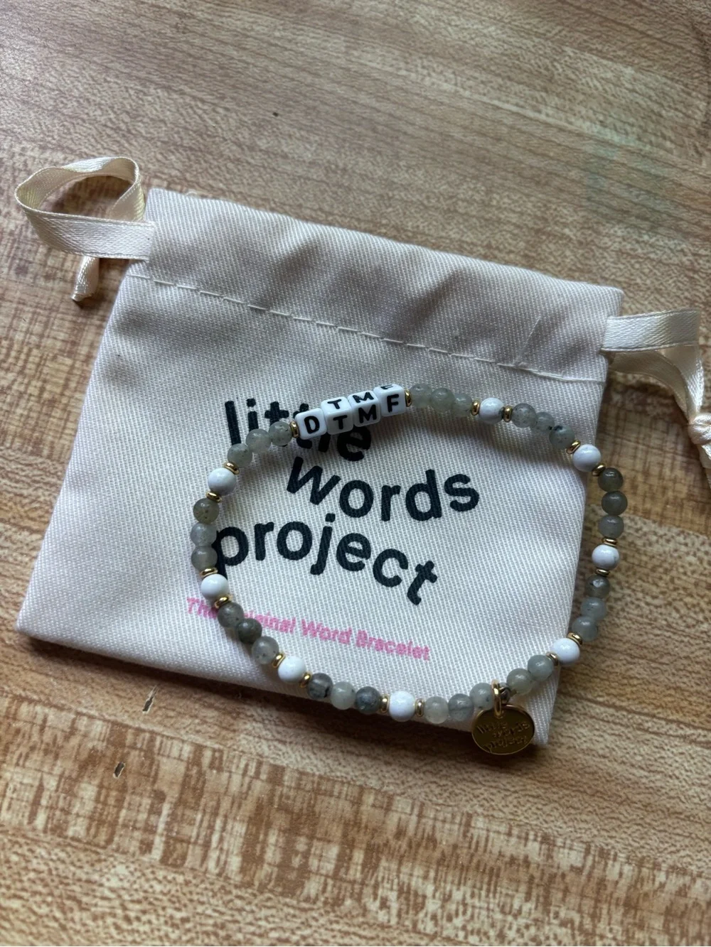 Little Words Project DTMF Beaded Bracelet